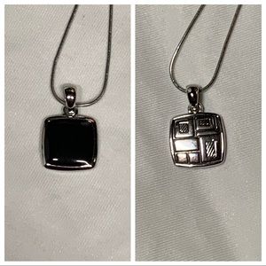 Lia Sophia Reversible Pendant Necklace